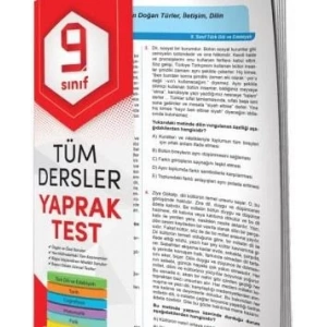 ELEMENT 9. SINIF TÜM DERSLER YAPRAK TEST