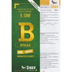 SINAV 9.SINIF BİYOLOJİ YAPRAK TEST