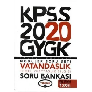 YEDİİKLİM KPSS GY GK MODÜLER SORU BANKASI 2020