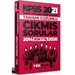 YEDİİKLİM KPSS 2021 SON 7 YIL ÇIKMIŞ SORULAR