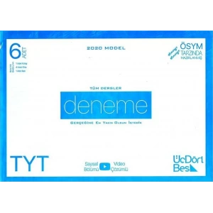 ÜÇDÖRTBEŞ TYT 6 DENEME GENEL 2021 YENİ