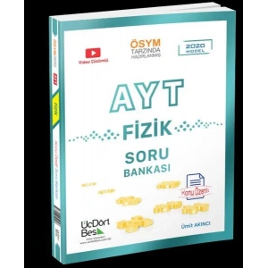 ÜÇDÖRTBEŞ AYT FİZİK KONU ÖZETLİ SORU BANKASI 2021