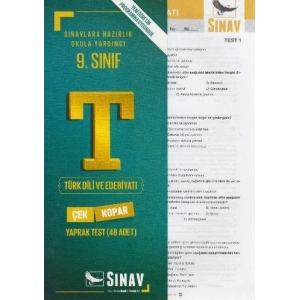 SINAV 9.SINIF TÜRK DİLİ EDEBİYATI YAPRAK TEST