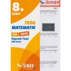 SINAV 8.SINIF MATEMATİK YAPRAK TEST