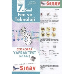 SINAV 7.SINIF FEN BİLİMLERİ YAPRAK TEST
