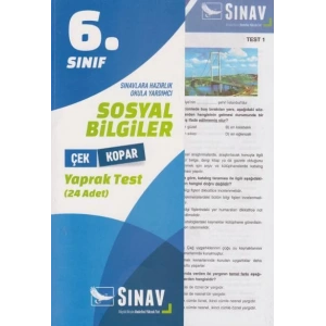 SINAV 6.SINIF SOSYAL BİLGİLER YAPRAK TEST