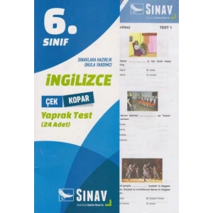 SINAV 6.SINIF İNGİLİZCE YAPRAK TEST