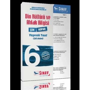 SINAV 6.SINIF DİN KÜLTÜRÜ AHLAK BİLGİS YAPRAK TEST