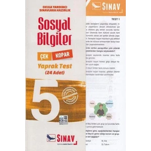 SINAV 5.SINIF TÜRKÇE YAPRAK TEST