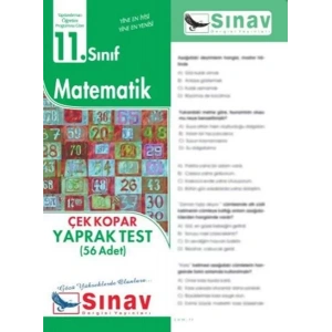 SINAV 11.SINIF MATEMATİK YAPRAK TEST