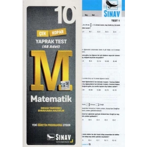 SINAV 10.SINIF MATEMATİK YAPRAK TEST