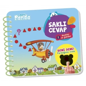 SAKLI CEVAP 2 RENKLER VE ŞEKİLLER - MAVİ PANDA