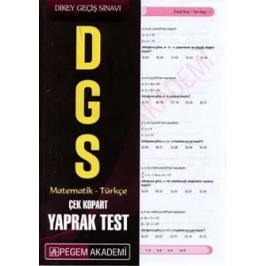 PEGEM DGS YAPRAK TEST 2020
