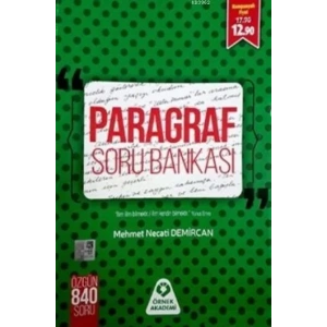 ÖRNEK AKADEMİ YKS PARAGRAF SORU BANKASI