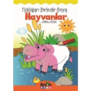 NOKTALARI BİRLEŞTİR BOYA HAYVANLAR -  LİMON KIDS