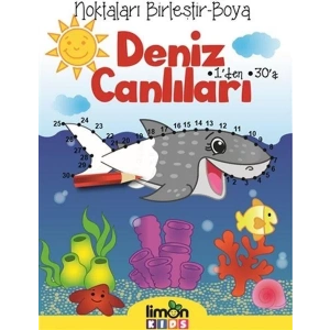 NOKTALARI BİRLEŞTİR BOYA DENİZ CANLILARI - LİMON K