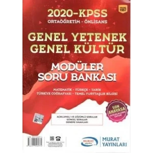 MURAT KPSS ORTAÖĞRETİM ÖNLİSANS MODÜLER SORU 2020
