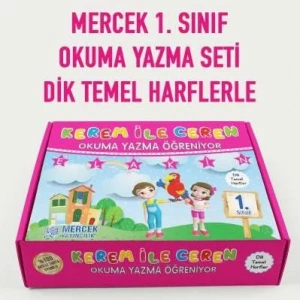 MERCEK 1.SINIF OKUMA YAZMA SETİ KEREM İLE CEREN