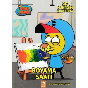 KRAL ŞAKİR ÇIKARTMALI BOYAMA BOYAMA SAATİ