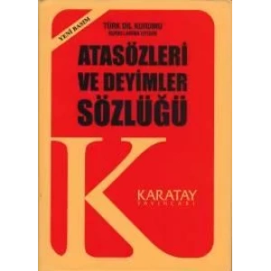 KARATAY ATASÖZLERİ DEYİMLER SÖZLÜĞÜ PLASTİK KÜÇÜK