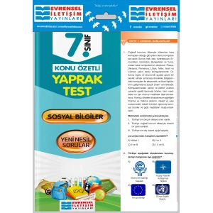 EVRENSEL 7. SINIF SOSYAL BİLİMLER YAPRAK TEST