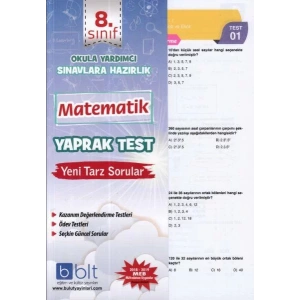 BLT 8.SINIF MATEMATİK YAPRAK TEST