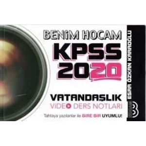 BENİM HOCAM KPSS 2020 VATANDAŞ VİDEO DERS NOTLARI