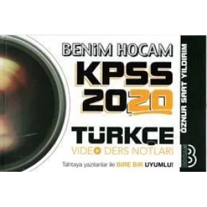 BENİM HOCAM KPSS 2020 TÜRKÇE VİDEO DERS NOTLARI