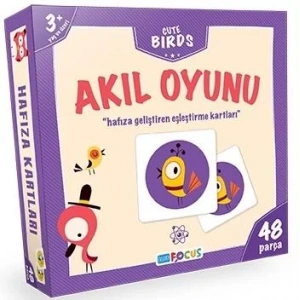 AKIL OYUNU CUTE BIRDS HAFIZA KARTLARI - BLUE FOCUS