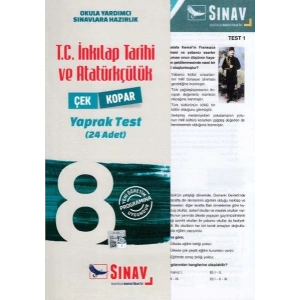 SINAV 8.SINIF İNKILAP TARİHİ YAPRAK TEST