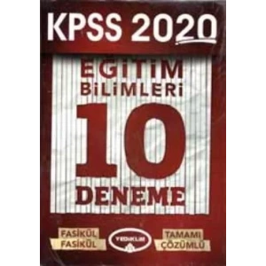 YEDİİKLİM KPSS EĞİTİM BİLİMLERİ 10 DENEME