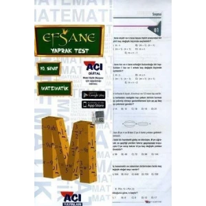 AÇI 10.SINIF MATEMATİK YAPRAK TEST