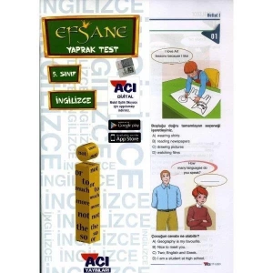AÇI 5.SINIF İNGİLİZCE YAPRAK TEST