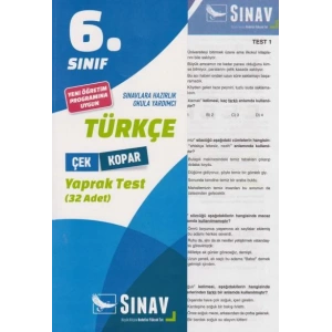 SINAV 6.SINIF TÜRKÇE YAPRAK TEST