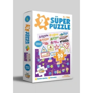2 SÜPER PUZZLE RENKLER ŞEKİLLER KAVRAMLAR  0-6 YAŞ