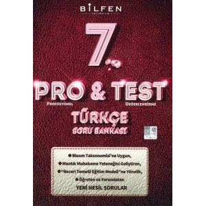 BİLFEN 7. SINIF PROTEST TÜRKÇE SORU BANKASI