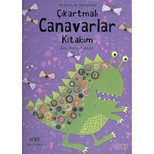 Çıkartmalı Canavar Kitabım Kes - Boya - Yapıştır