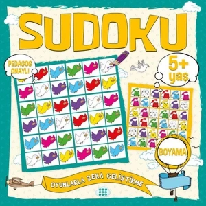 ÇOCUKLAR İÇİN SUDOKU - BOYAMA - 5+ YAŞ - DOKUZ YAYINLARI