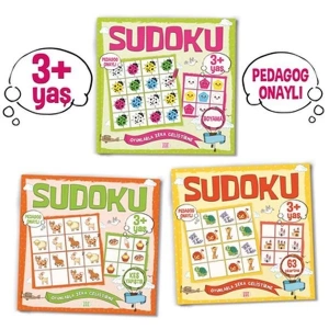 ÇOCUKLAR İÇİN SUDOKU SETİ - 3+ YAŞ (3 KİTAP TAKIM) - DOKUZ YAYINLARI