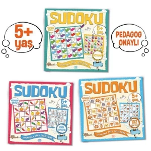ÇOCUKLAR İÇİN SUDOKU SETİ - 5+ YAŞ (3 KİTAP TAKIM) - DOKUZ YAYINLARI