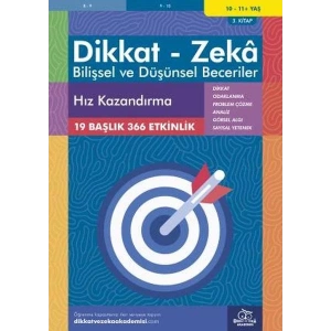 DİKKAT ZEKA BİLİŞSEL VE DÜŞÜNSEL BECERİLER 10-11 YAŞ 3.KİTAP
