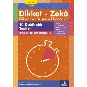 DİKKAT ZEKA BİLİŞSEL VE DÜŞÜNSEL BECERİLER 8-9 YAŞ 3.KİTAP