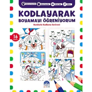 Martı-Kodlayarak Boyamayı Öğreniyorum Mor 16 Boyama