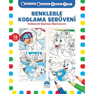 Martı-Renklerle Kodlama Serüveni Mavi 16 Boyama