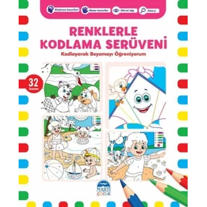 Martı-Renklerle Kodlama Serüveni Pembe 32 Boyama