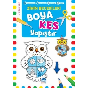 Zihin Becerileri Boya Kes Yapıştır +5 yaş