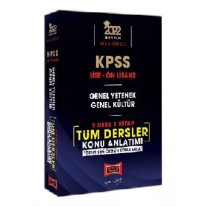 2022 KPSS Lise Ön Lisans GY GK Tüm Dersler Konu A
