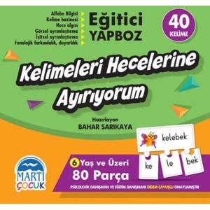 Eğitici Yapboz-Kelimeleri Hecelerine Ayır