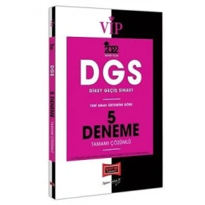 2022 DGS VİP Tamamı Çözümlü 5 Deneme YARGI