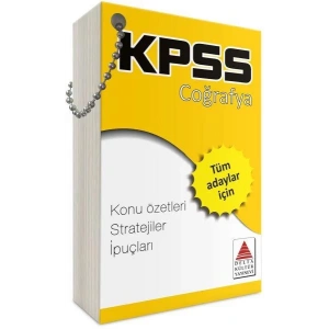 DELTA KPSS COĞRAFYA STRATEJİ KARTLARI